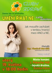 Umění říkat ne - Klub zdraví v Kutné Hoře
