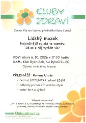 Roman Uhrin - Lidský mozek - pozvánka