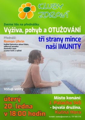 Výživa, pohyb a OTUŽOVÁNÍ - tři strany mince naší IMUNITY