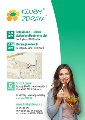 Pozvánka na podzimní přednášky Klubu zdraví Bohumín